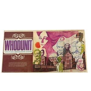 Whodunit Mystery Detective Board Game By Selchow & Righter Vintage 1972 Complete
